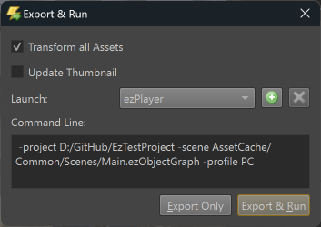 Export and Run