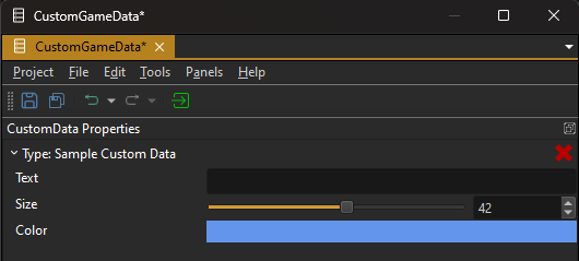 Edit Custom Data