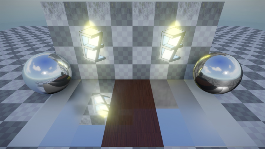 Box vs sphere reflection probe